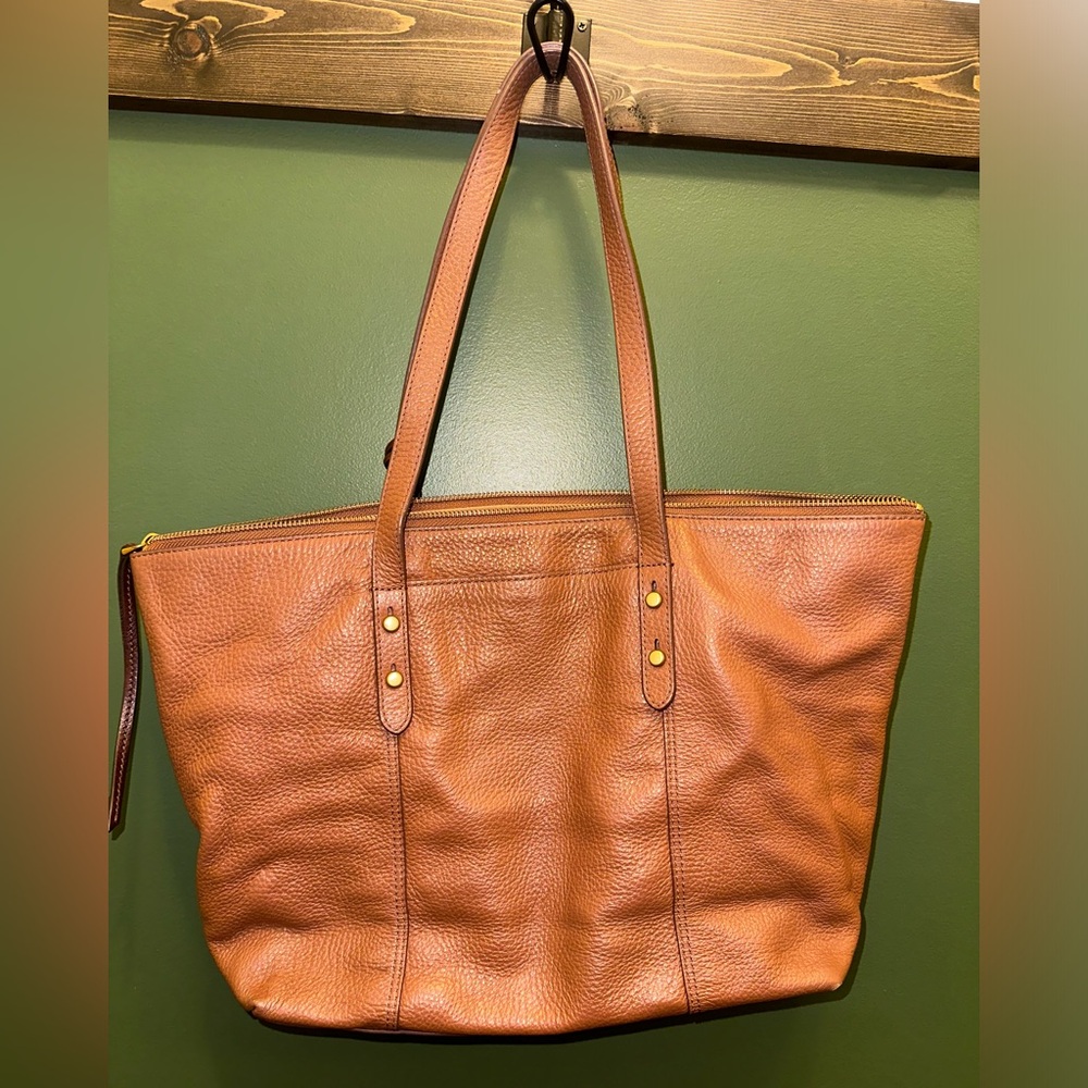 FOSSIL Jenna Tote Genuine Leather Y2K Bag - Picture 8 of 13